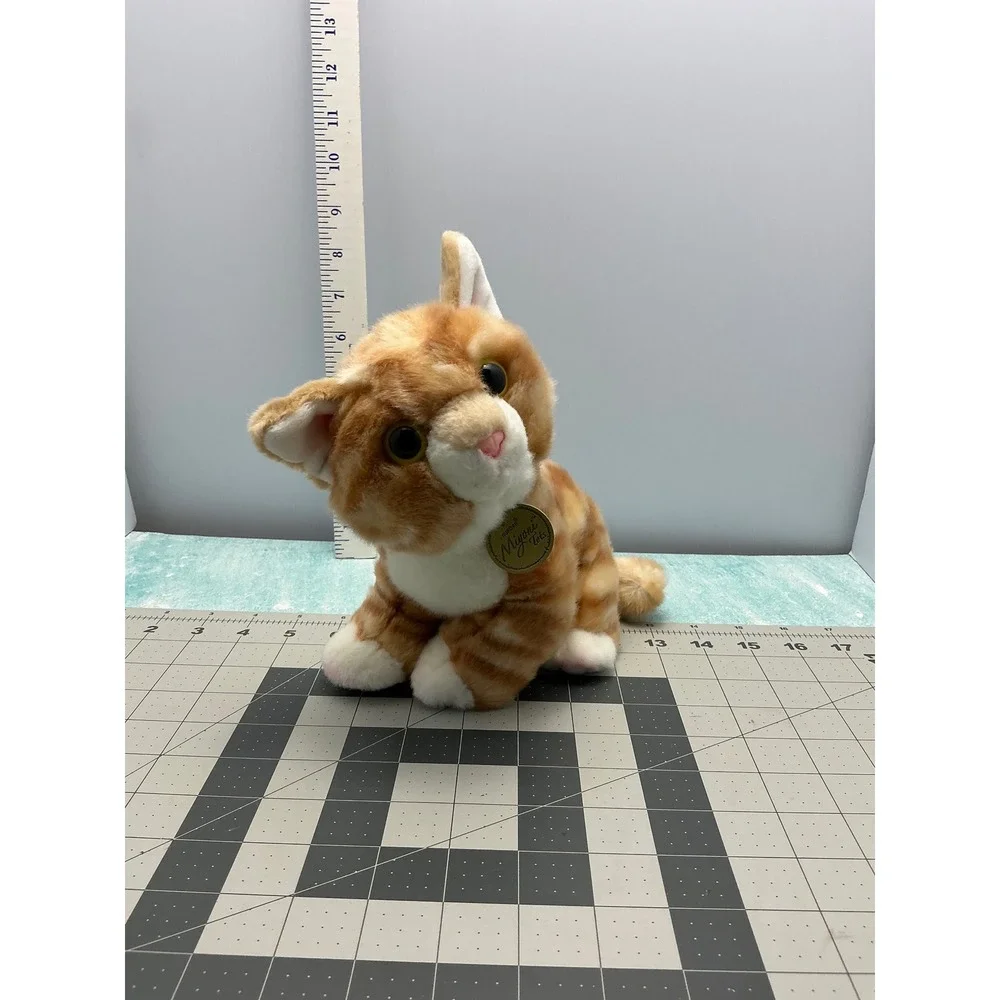 Miyoni by Aurora Tabby Cat Plush Stuffed Animal‎ Toy Big Eyes Realistic Cute